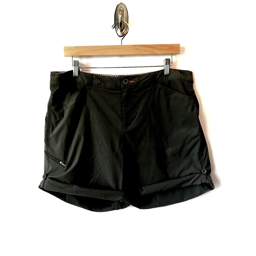 Orvis Shorts Women's Hiking Outdoor Gorpcor Summer Vacation Sports Black Size 16